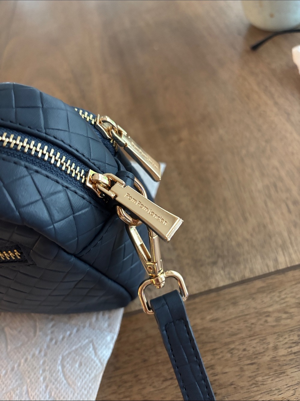 Slate Blue Quilted Leather/RFID WALLET - Picture 7 of 11